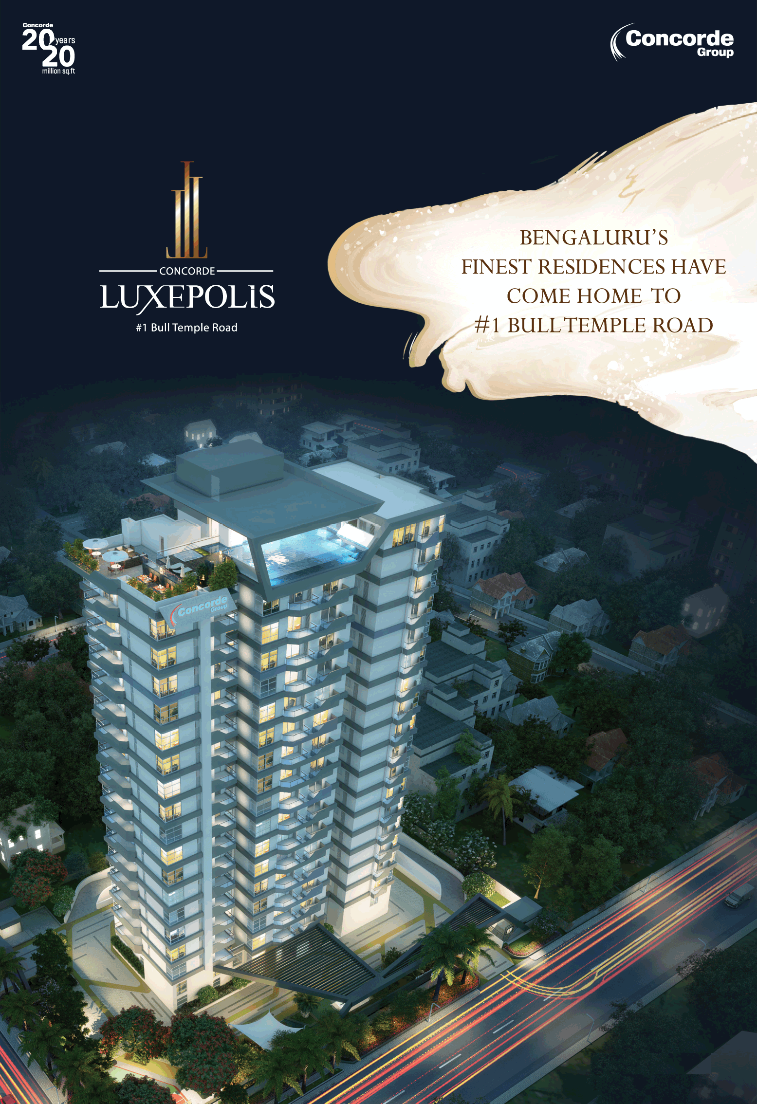 Book finest residences at Concorde Luxepolis in Bangalore Update